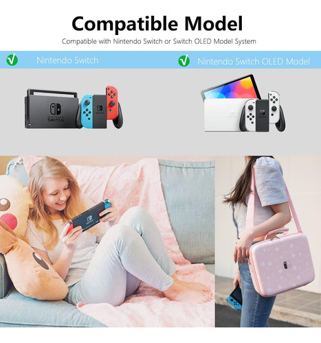 Caso De Interruptor De Nintendo De Carcasa Dura Portátil Com