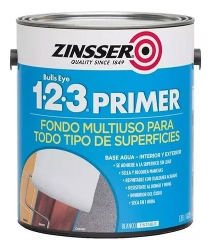 Zinsser 123 Primer Blanco Mate Rust Oleum 3.785 L Ambito