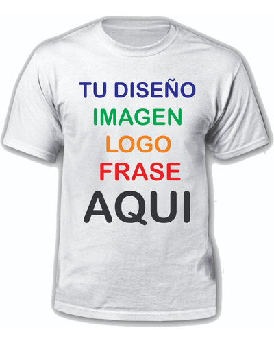 Remeras Personalizadas 100% Algodón, Estampadas Dtg Frente