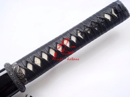 Imagem 6 de 8 de Ninjato Lâmina Negra Aço 1095 Shinobigatana Espada Ninja