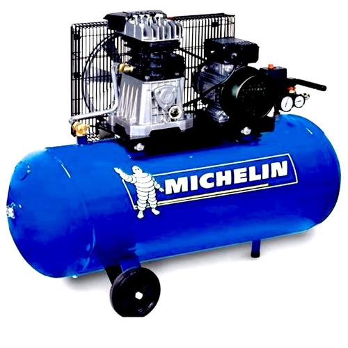 Compresor De Aire 100lts Michelin 2hp Italia 99203 Mb100b - 