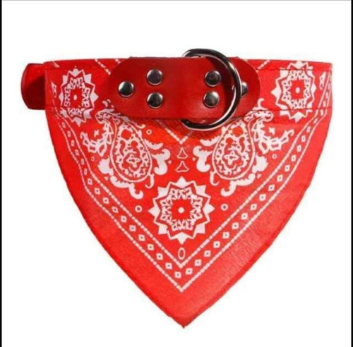 Collar Con Bandana - Rojo - Talla S