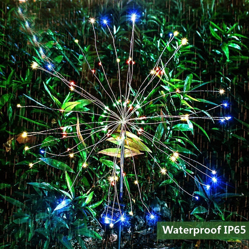 Imagen 6 de 6 de Solar Gypsophila Lights 120 Led Jardín Decoración 2pzs