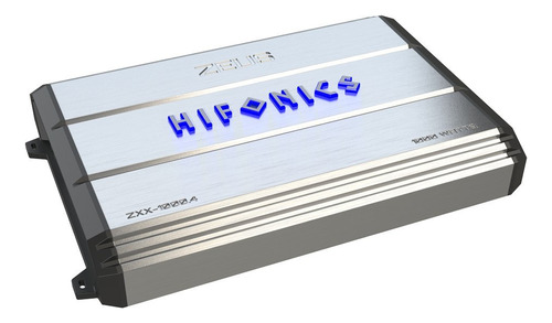 Amplificador Puenteable Zeus De 4 Canales Hifonics Zxx-1000.4, Plateado, 18.40 Pulgadas X 11.70 Pulgadas X 3.50 Pulgadas