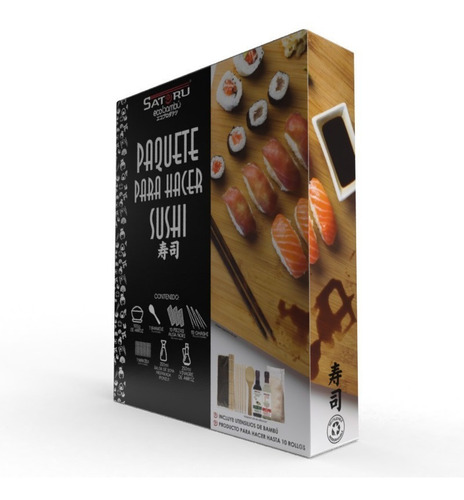 Imagen 5 de 8 de Paquete Para Hacer Sushi Satoru De 8 A 10 Rollos
