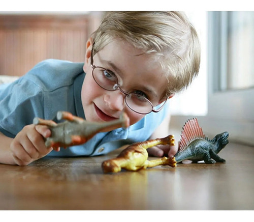 Imagen 3 de 6 de Set X6 Dinosaurios T Rex Dino Plastico Surtido Cresko Ft800