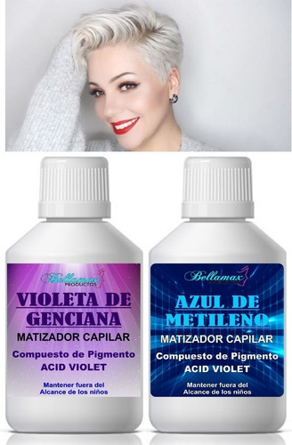 Violeta De Genciana + Azul De Metileno Bellamax 1 Litro Cada