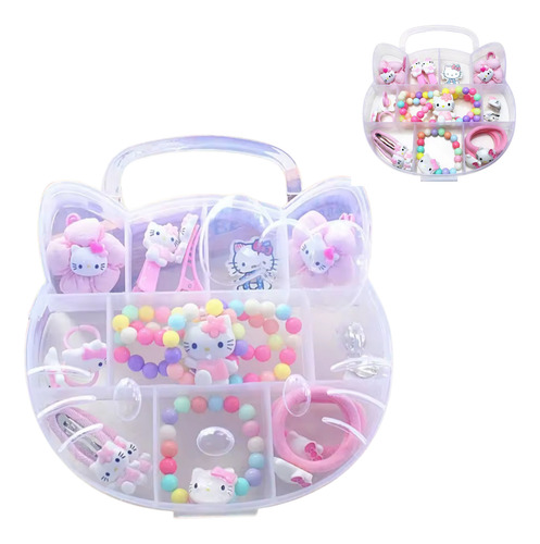 Hello Kitty Set Accesorios Regalo Niña Estuche Reutilizable