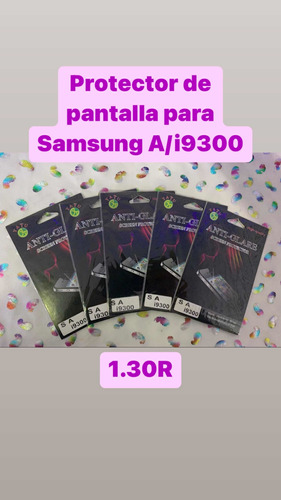 1.30 Protector De Pantalla De Samsung I9300 Anti Espías