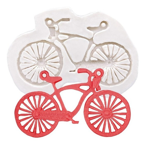 Molde Silicona Bicicleta Repostería Porcelana