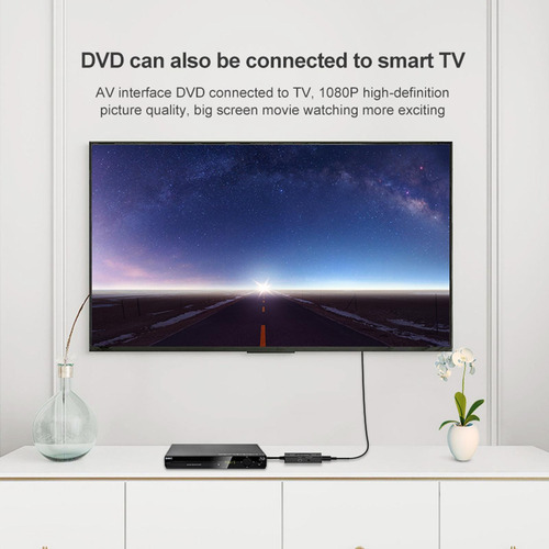 Hh Cabo Conversor Rca Compatível Com Hdmi / Para Rca Av