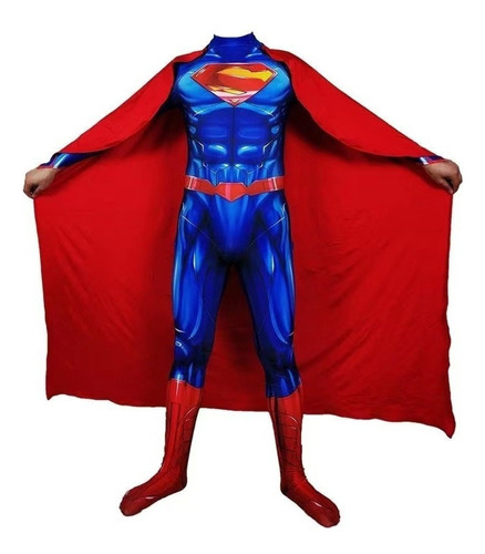 Traje De Superhéroe Para Hombre, Disfraz De Superman01