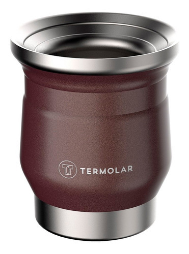 Calentador térmico Chimarrão para café y té, yerba mate termolar, color bronce liso