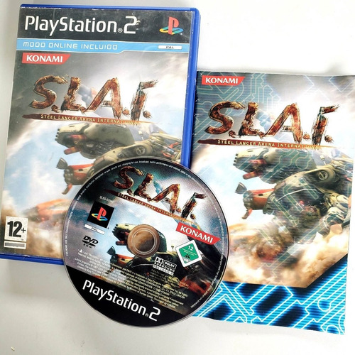 Slai Steel Lancer Arena Original Playstation 2 Ps2 Europeu