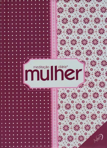 Livro Devocional Meditação Diária Mulher Bolso Capa Roxa