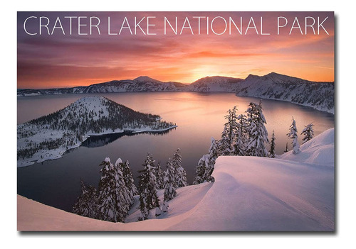 Parque Nacional Crater Lake Oregon Winter Snow Travel Iman X