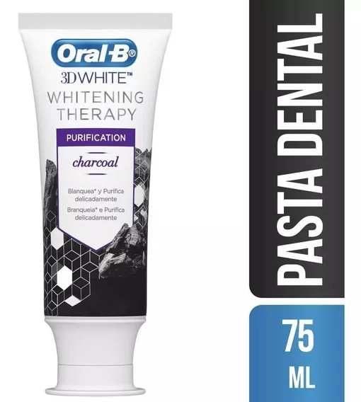 Pasta Dental Carbon Oral B 3d White Whitening Therapy 75ml