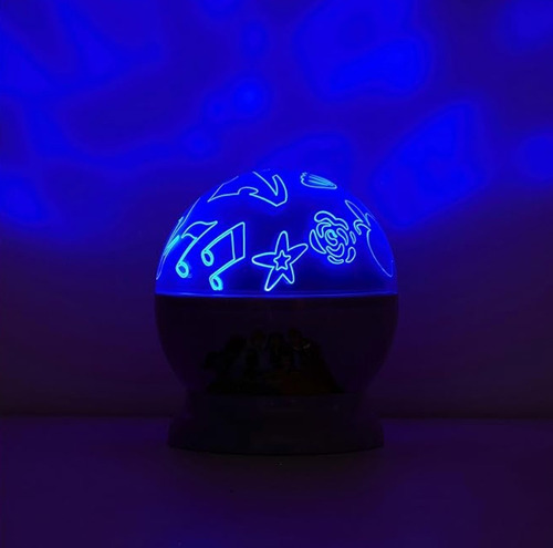 Lámpara Proyector Led Disney Princesas Cenicienta Bella
