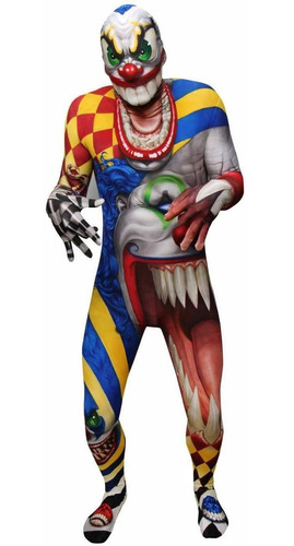 Disfraz Para Hombre Payaso Horripilante Talla L Halloween 