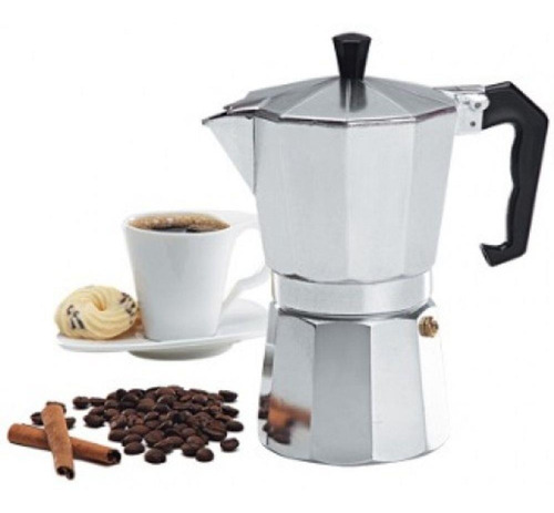 Imagem 5 de 10 de Cafeteira Italiana Moka Em Alumínio 3 Cafés 150ml Original