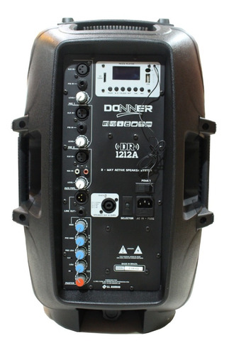 Imagem 1 de 4 de Caixa Donner Dr1212a Ativa - 280w Rms Bluetooth Com Usb