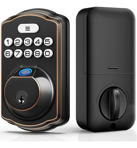 Veise Fingerprint Door Lock, Keyless Entry Door Lock, Electr