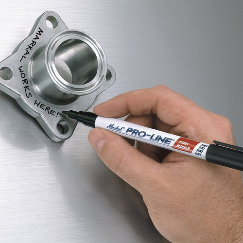 Imagen 2 de 10 de Marcador Fibra Pintura Markal Punta Fina Pro Line