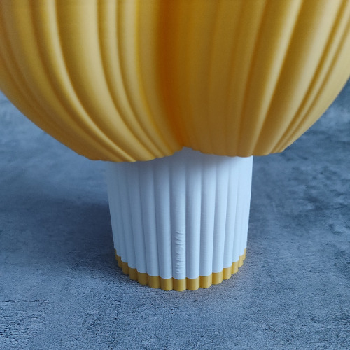Lampara De Mesa - Velador 3d, Pragma Bodhi Cálido Blanco Y Amarillo Amarillo