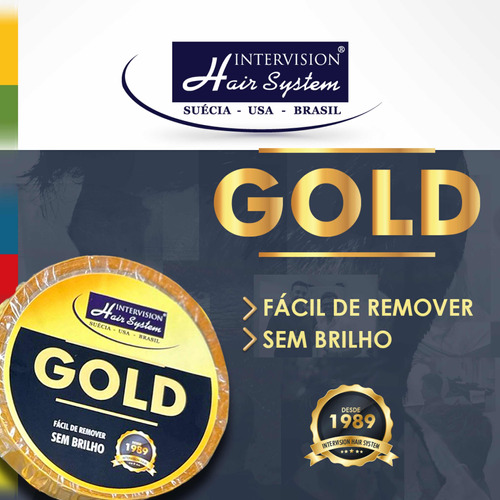 Fita Gold Intervision Hair - Rolo 5mts