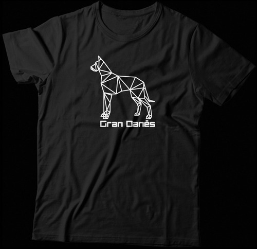 Playera Gran Danes Origami Negra