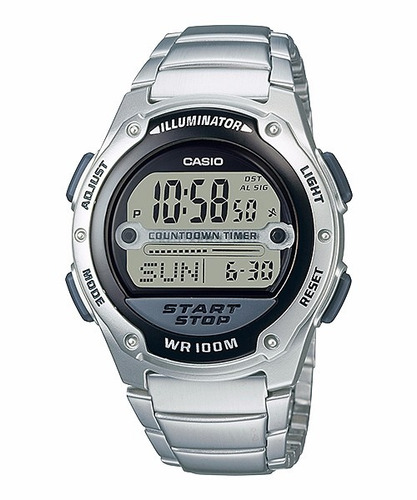 Relógio Casio W-756 D-1a C/9 Temporizadores H.mundial Alarme