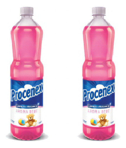 Limpia Piso Liquido Aroma Bebe 900ml Procenex Pack X2u