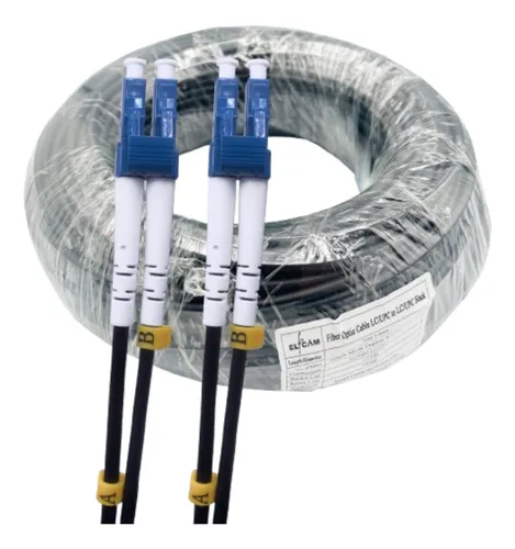 Rollo De Fibra Sm Lc/upc A Lc/upc Duplex De 100 Metros