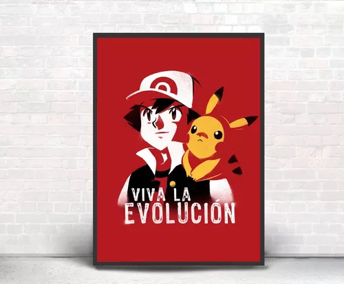 Pokemon - Pikachu Poster Emoldurado, Quadro em