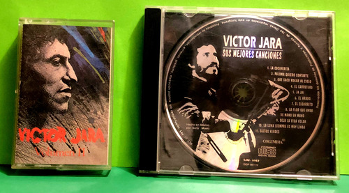 Pack Victor Jara Cassete Y Cd  Grandes Exitos  