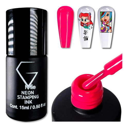 Neon Stamping Ink 15ml No. 30 Color Rosa