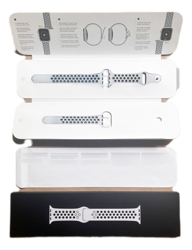Correa Nike Para Apple Watch 40 Mm Usada Original Gris Claro 4 Cm (Usado)