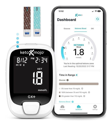 Glucómetro Kit De Prueba De Glucosa Y Cetona Aplicación