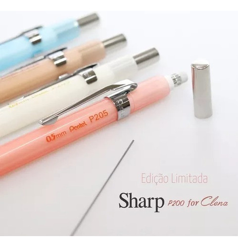 Lapiseira Sharp For Clena 0.9mm Branca Pentel