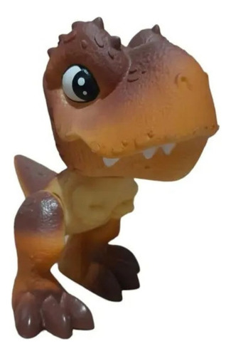 Mini Dino T-rex Marrom Na Casinha Jurassic Word - Pupee