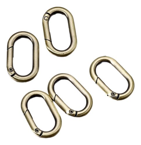 4 X 5 Uds Anillos Ovalados De Resorte Ganchos De Resorte