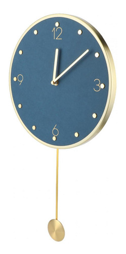 Reloj De Pared Decorativo Moderno Y Simple Con Péndulo