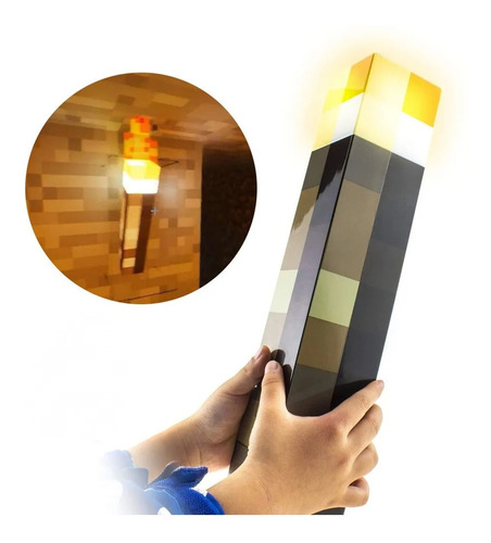 Minecraft Juguete Linterna De Luz Led De Alto Brillo