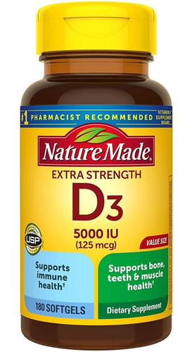 Vitamina D3 180mg 5000 Iu