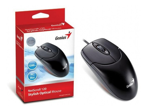 Mouse Genius Netscroll 120 Ps2 Optico Black Importador