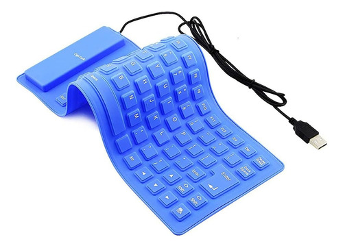 Teclado Flexible Cableado Impermeable Español Usb Dimm