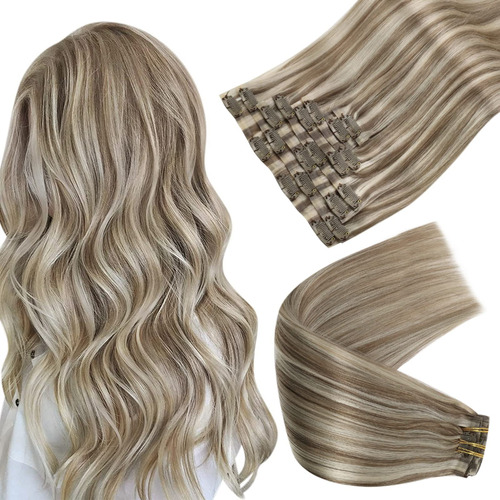 Extensiones De Cabello Con Clip Sin Costuras, 12 Pulgadas, 8