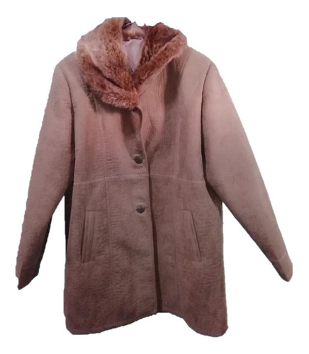 Saco Abrigo, Mujer Xl Con Cuello De Peluche