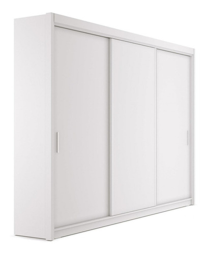Guarda-roupa Yescasa Viena cor branco de mdp com 3 portas  corrediças