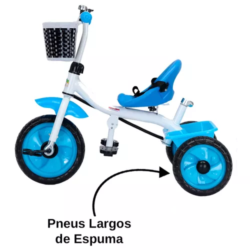 Triciclo Infantil Passeio Com Empurrador 2 Em 1 Motoca